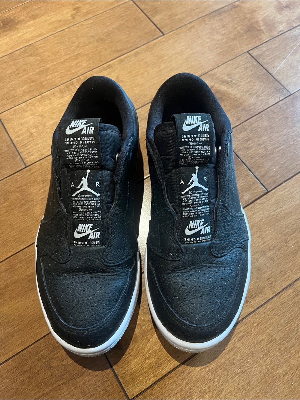 Nike Women’s Air Jordan 1 Retro Low Black Slip On Shoes
